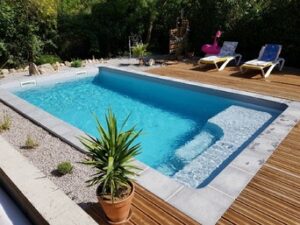 Piscines coque polyester PRAT plage Californienne